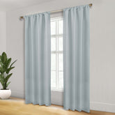 Solid Room Darkening Rod Pocket Blackout Curtain Panels, Set of 2